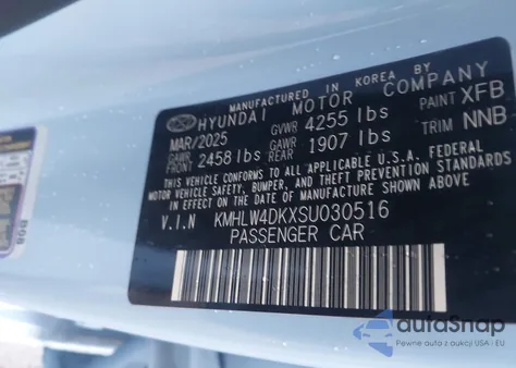 2025 Hyundai Elantra N z USA, uszkodzony, nr VIN KMHLW4DKXSU030516